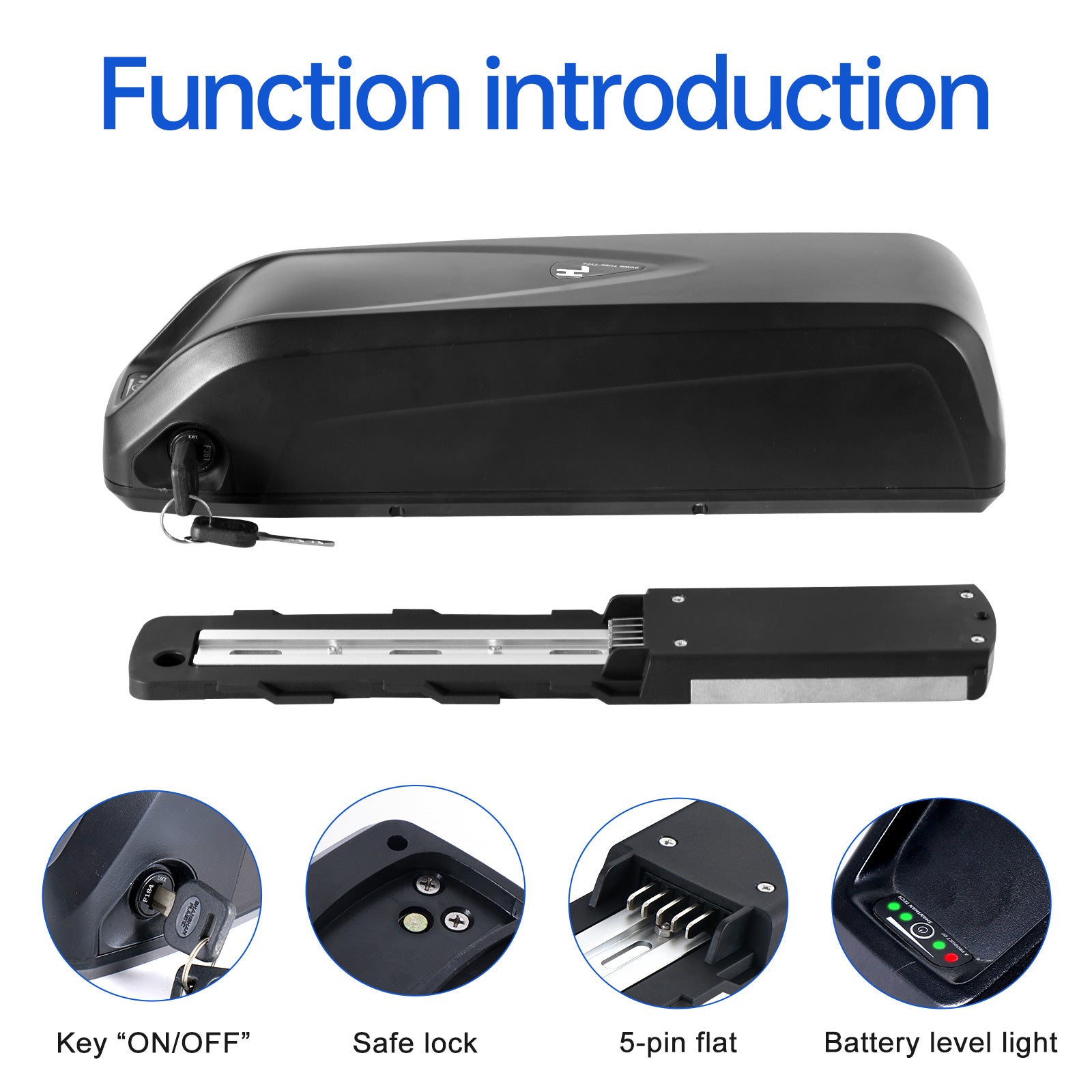 Hailong PRO 36V 48V 14AH 15AH Electric Bike Battery for 500W 750W 1000W Motor With 2A charger【EU STOCK】