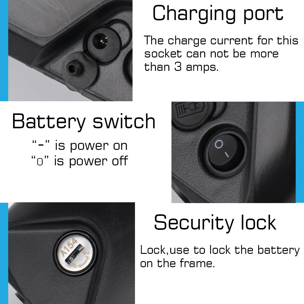 48V 15Ah 20Ah Ebike battery pack 21700 LG 5200mAh cells Polly Jumbo Shark lithium ion for 0-1500W motor with 3A charger【UK STOCK】