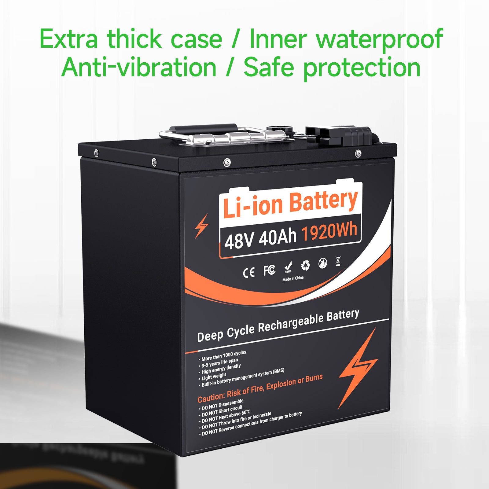 48v 50Ah BMS50A 13S1P Li ion Battery Pack (Without Charger) Fit For 0-1800W Bicycles & motorcycles & tricycles Motor /EU STOCK/Fast delivery