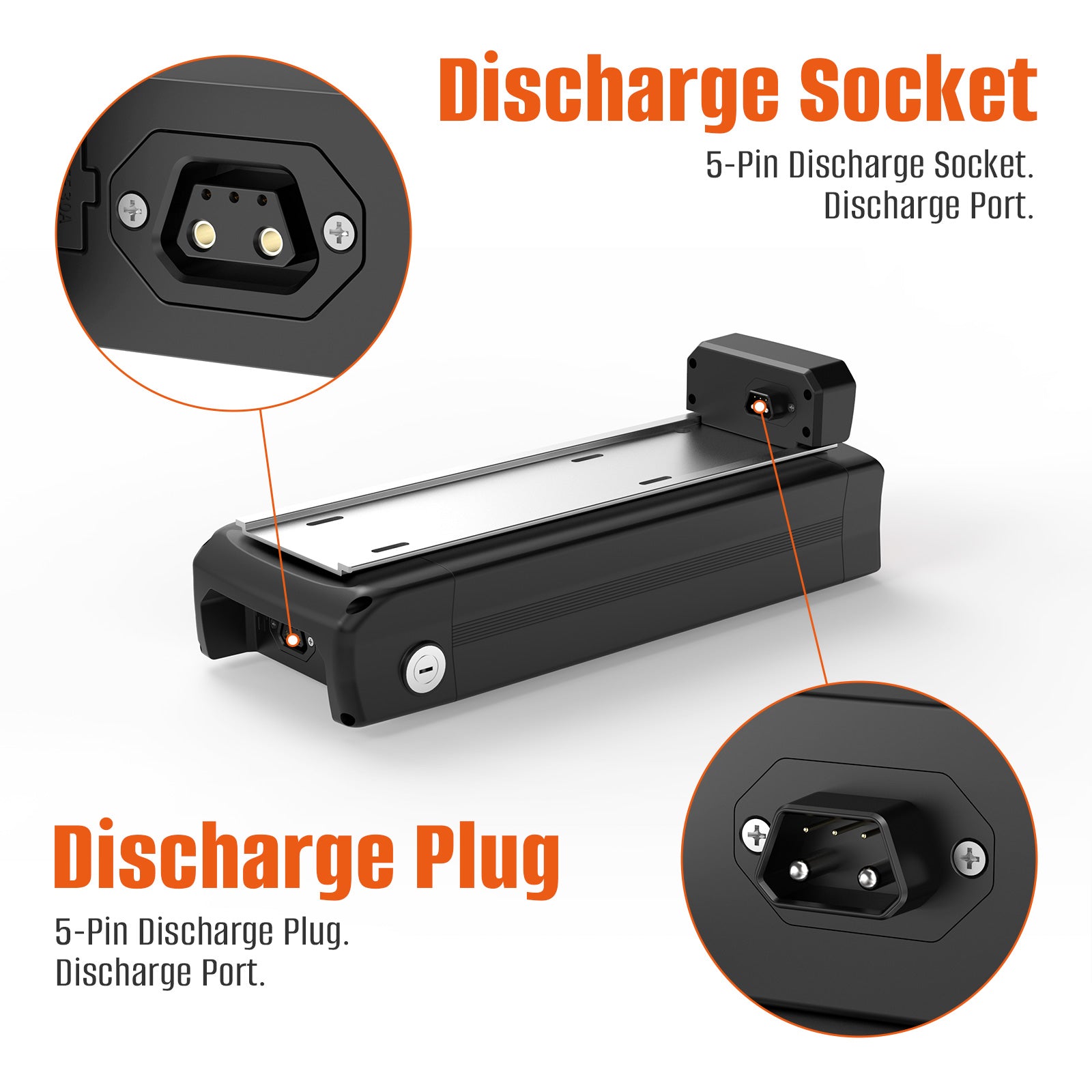 48V 52V 72V 30AH 21700 LG5000 li-on cells Rear Rack Ebike battery for 500W 750W 1000W 1500W 3000W motor【EU Stock】