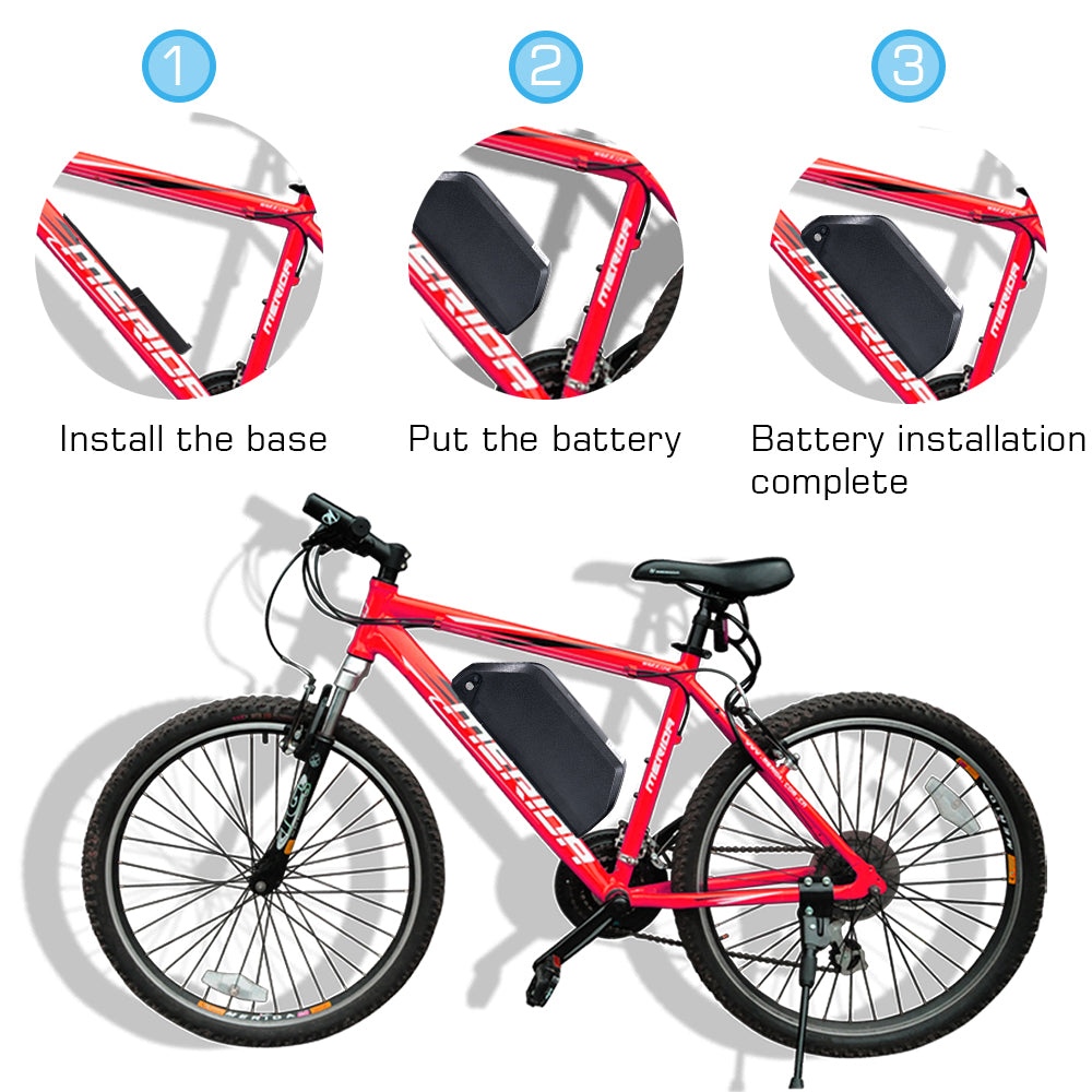 48V 30AH Large capacity rechargeable Electric bike lithium battery pack with GPS and 4A charger for 1500W-2000W motor motor【UK STOCK】