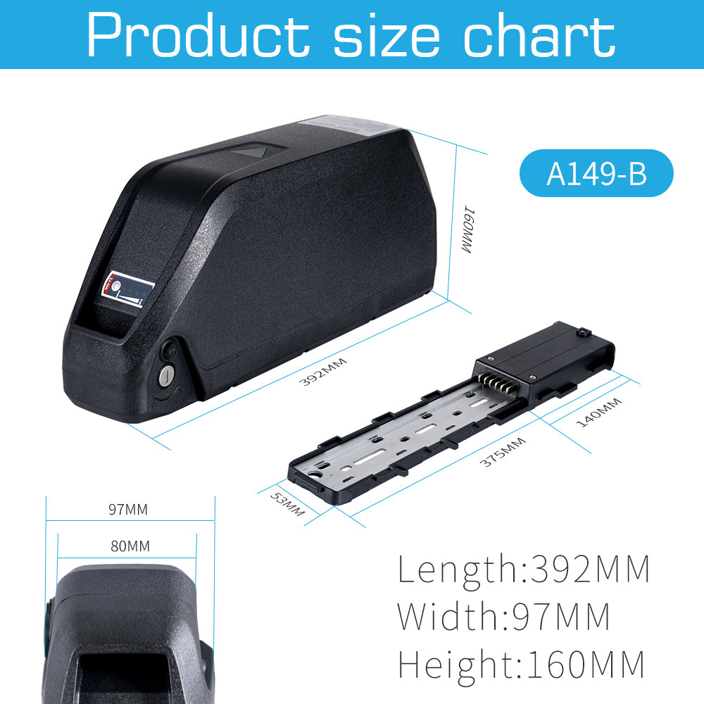 48V 30AH Large capacity rechargeable Electric bike lithium battery pack with GPS and 4A charger for 1500W-2000W motor motor【UK STOCK】