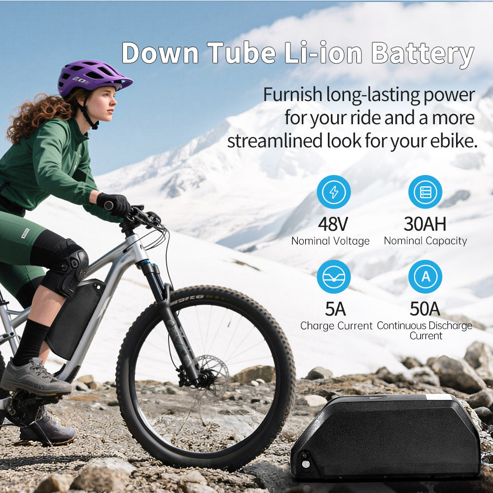 48V 30AH Large capacity rechargeable Electric bike lithium battery pack with GPS and 4A charger for 1500W-2000W motor motor【UK STOCK】