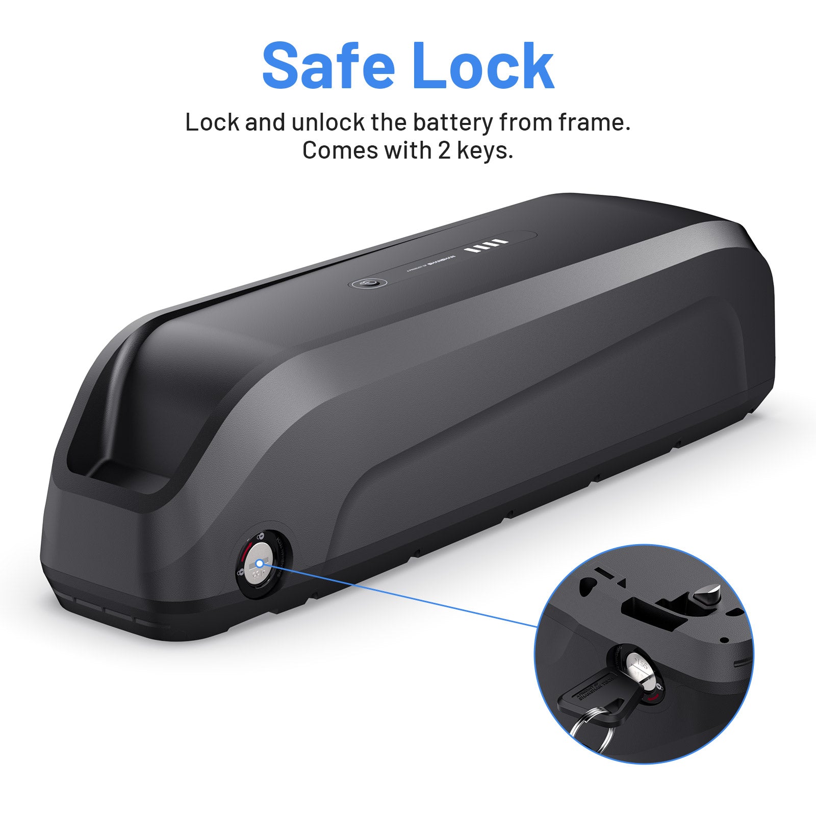 6PIN Ebike Battery S220 48V 15.6Ah BMS30A LG5200 Cells For 350W 500W 750W 1000W Motor 【USA Stock】