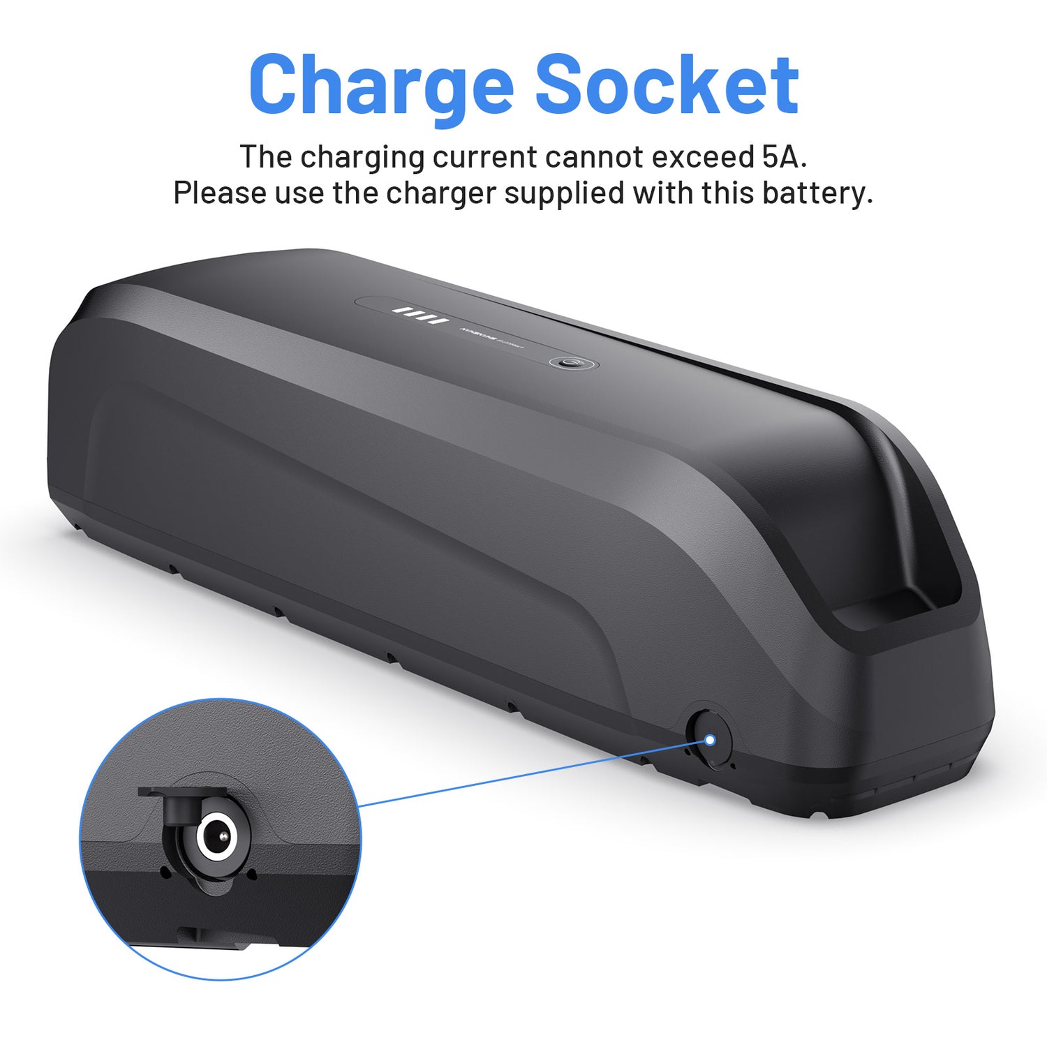 6PIN Ebike Battery S220 48V 15.6Ah BMS30A LG5200 Cells For 350W 500W 750W 1000W Motor 【USA Stock】