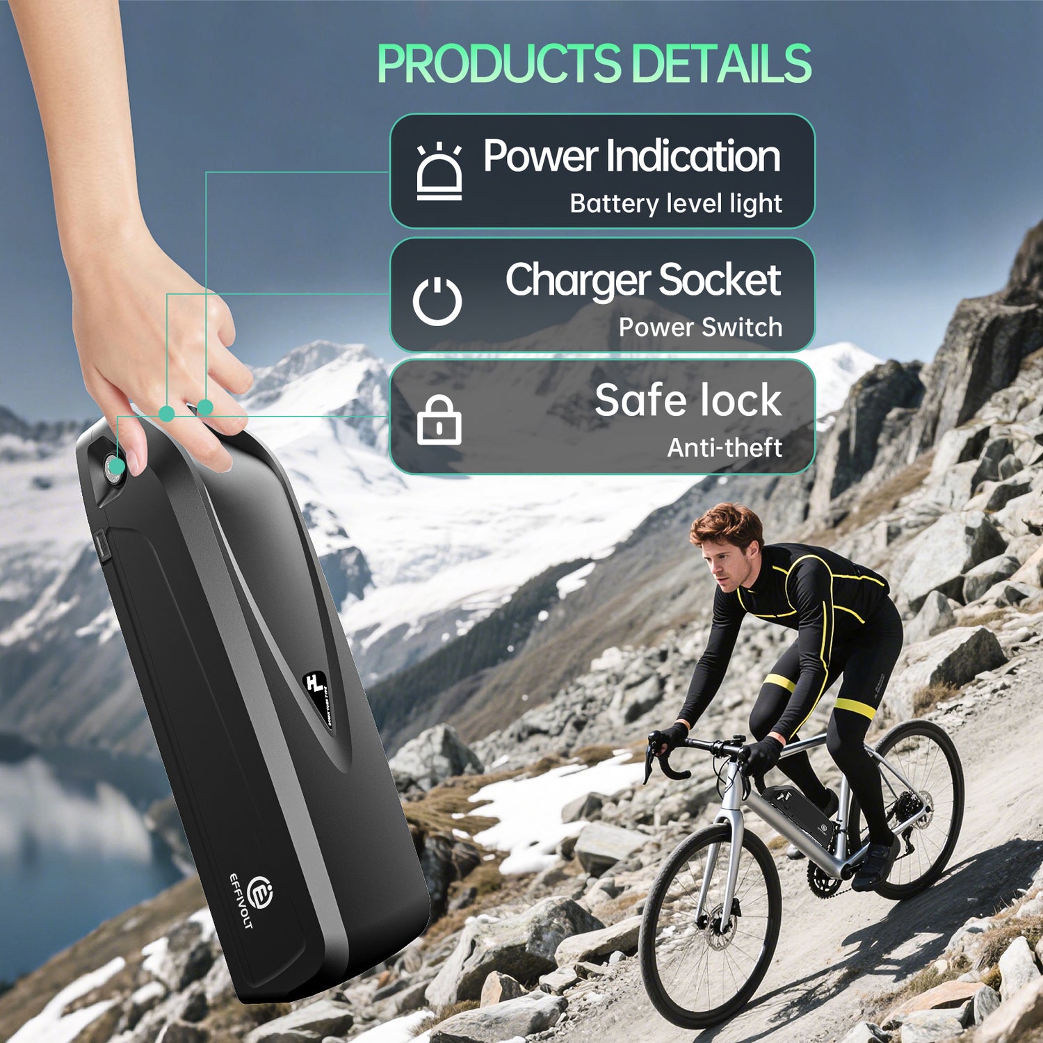 Hailong-3 36V 48V 52V 10AH 13AH 14.5AH 15AH 16AH 17.5AH 19.2AH 24AH Ebike battery for Bafang Motor for 500W 750w 1000W 1500W motor【EU Stock】
