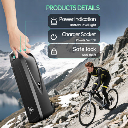 Hailong-3 36V 48V 52V 10AH 13AH 14.5AH 15AH 16AH 17.5AH 19.2AH 24AH Ebike battery for Bafang Motor for 500W 750w 1000W 1500W motor【EU Stock】