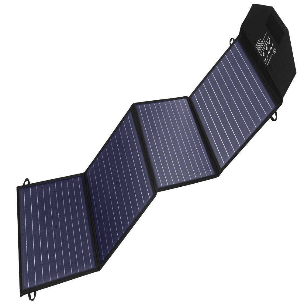 80w Portable solar charger portable Folding flexible solar Panel with DC/USB-A(QC3.0)/USB-A Output for Home/outdoor / US Stock / 3-5 working days arri