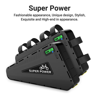 Triangle battery P101 48V 52V 30AH  BMS50A  LG5000 with 4A Charger For 500W 1000W 1500W 2000W Motor / Ship to AU