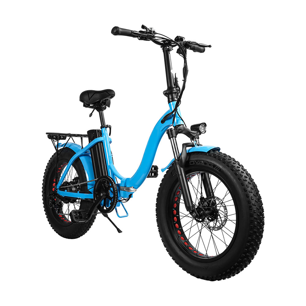 SK01 Folding E-Bike 250W Motor, Power Assist,4" Fat Tires, 20" Wheels, Removable 36V 15Ah Lithium Ion Battery, Dual Disc Brakes, 7-Speed SIS Shifting 