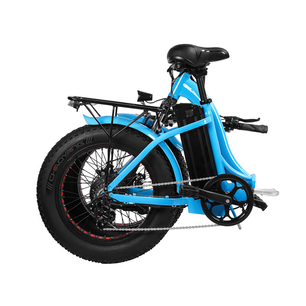 SK01 Folding E-Bike 250W Motor, Power Assist,4" Fat Tires, 20" Wheels, Removable 36V 15Ah Lithium Ion Battery, Dual Disc Brakes, 7-Speed SIS Shifting 