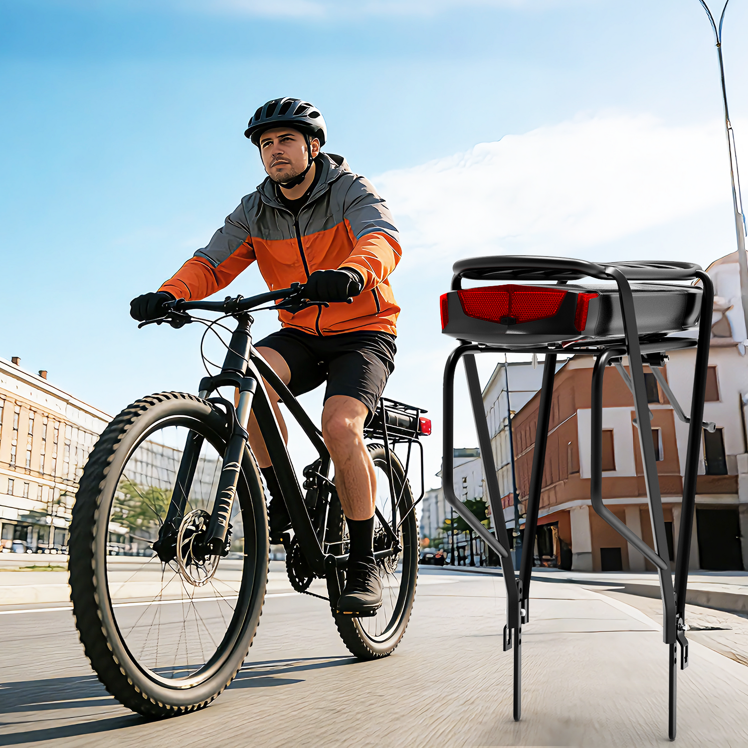 36V 13AH 15AH 17.5AH Rear Rack Ebike battery with 2A charger for 250W 350W 500W motor【EU Stock】