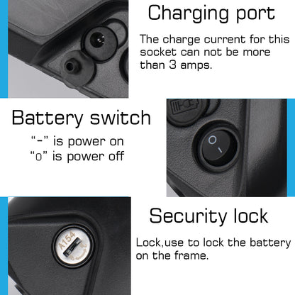48V 15Ah 20Ah Ebike battery pack 21700 LG 5200mAh cells Polly Jumbo Shark lithium ion  for 0-1500W motor with 3A charger【UK STOCK】