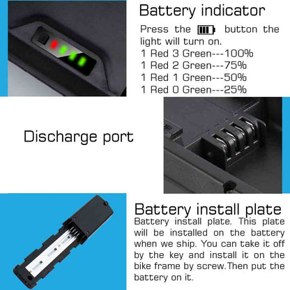 48V 15Ah 20Ah Ebike battery pack 21700 LG 5200mAh cells Polly Jumbo Shark lithium ion  for 0-1500W motor with 3A charger【UK STOCK】