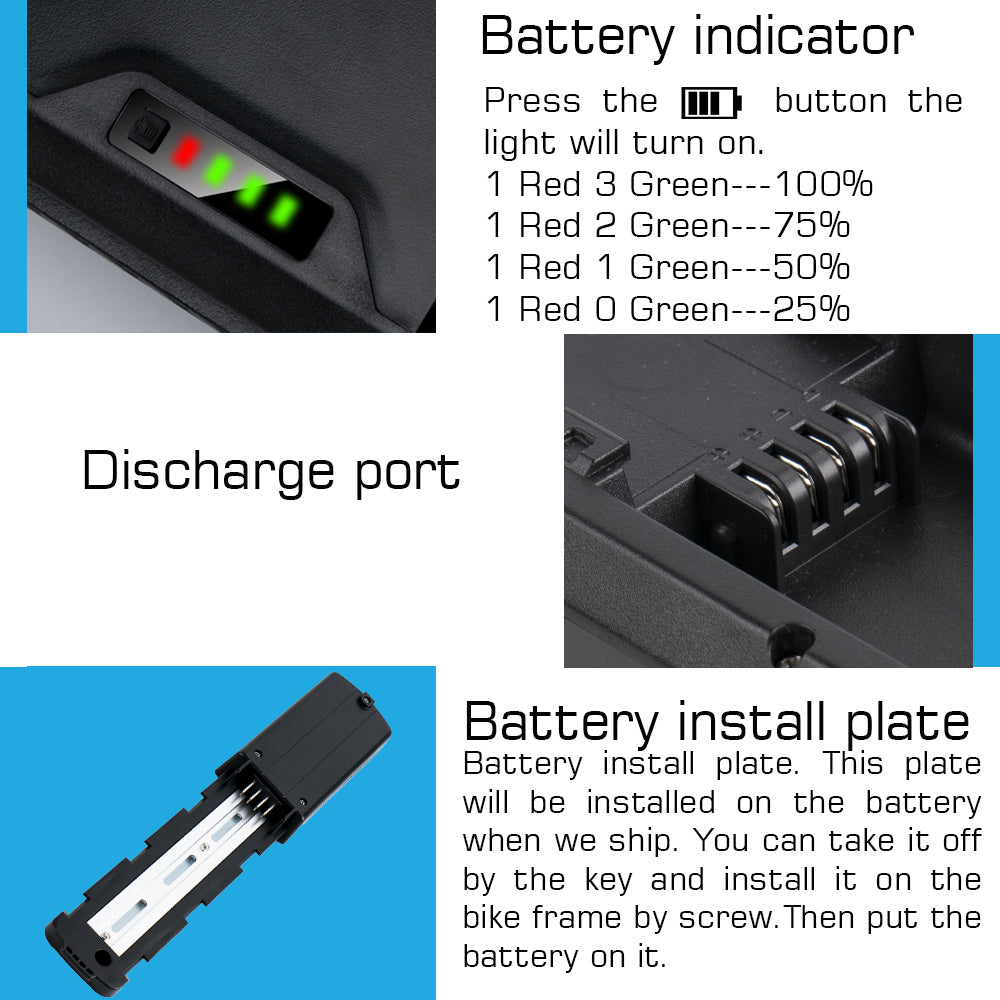 48V 15Ah 20Ah Ebike battery pack 21700 LG 5200mAh cells Polly Jumbo Shark lithium ion  for 0-1500W motor with 3A charger【UK STOCK】