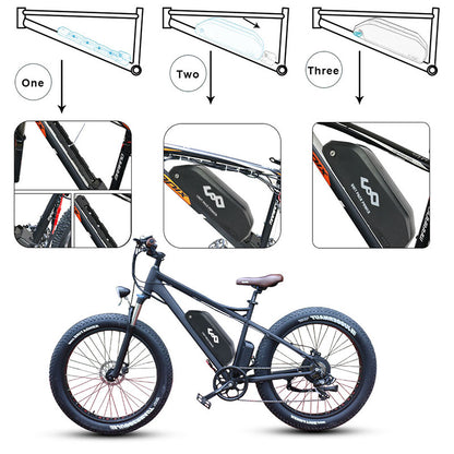 36V 24.5Ah New Polly lithium ion Battery Pack EBike Battery With 2A Charger for 500W 750W Motor【EU Stock】