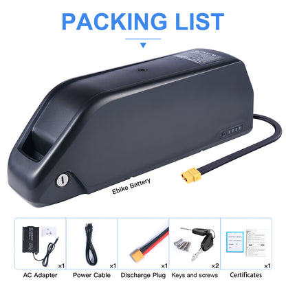 48V 52V 20Ah EBike Battery 21700 cells Polly DP-21700-5 Jumbo Shark Electric Bike Battery for 250W 350W 500W 750W 800W 1000W Watt motor【USA STOCK】