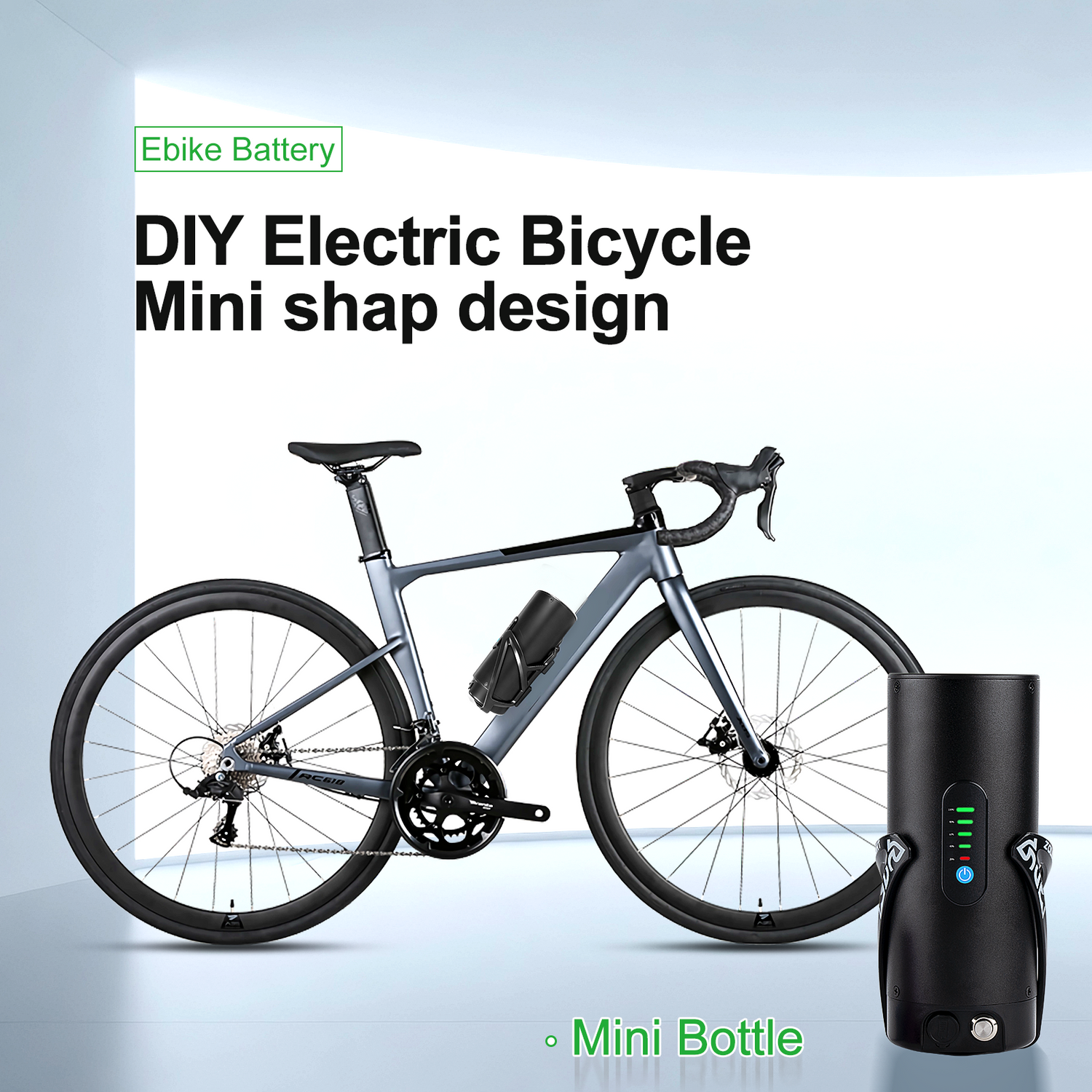 36V 48V 7AH 10.5AH mini Bottle Ebike battery For 250W 350W 500W Motor with 2A charger【EU stock】