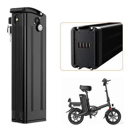 36V 17.5Ah（BMS20A) Silverfish Bicycle lithium battery for 0-500w motor with 2A charger /EU Stock/Free shipping/3-5days arrive