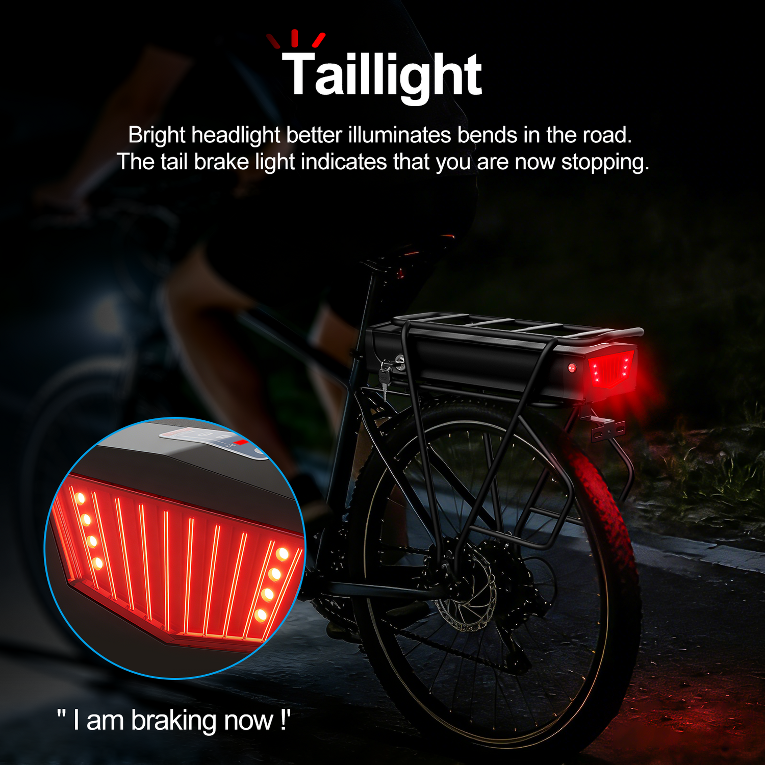 48V 20AH BMS30A Rear Rack Ebike Battery Pack for 500W 750W 1000W Motor【EU Stock】