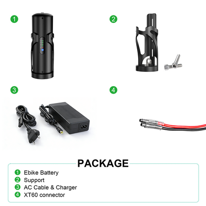 Bottle Ebike battery 36V 48V 7AH 10.5AH mini Bottle li-ion Ebike battery pack AKKU For 250W 300W 350W 500W Motor with 2A charger【EU Stock】