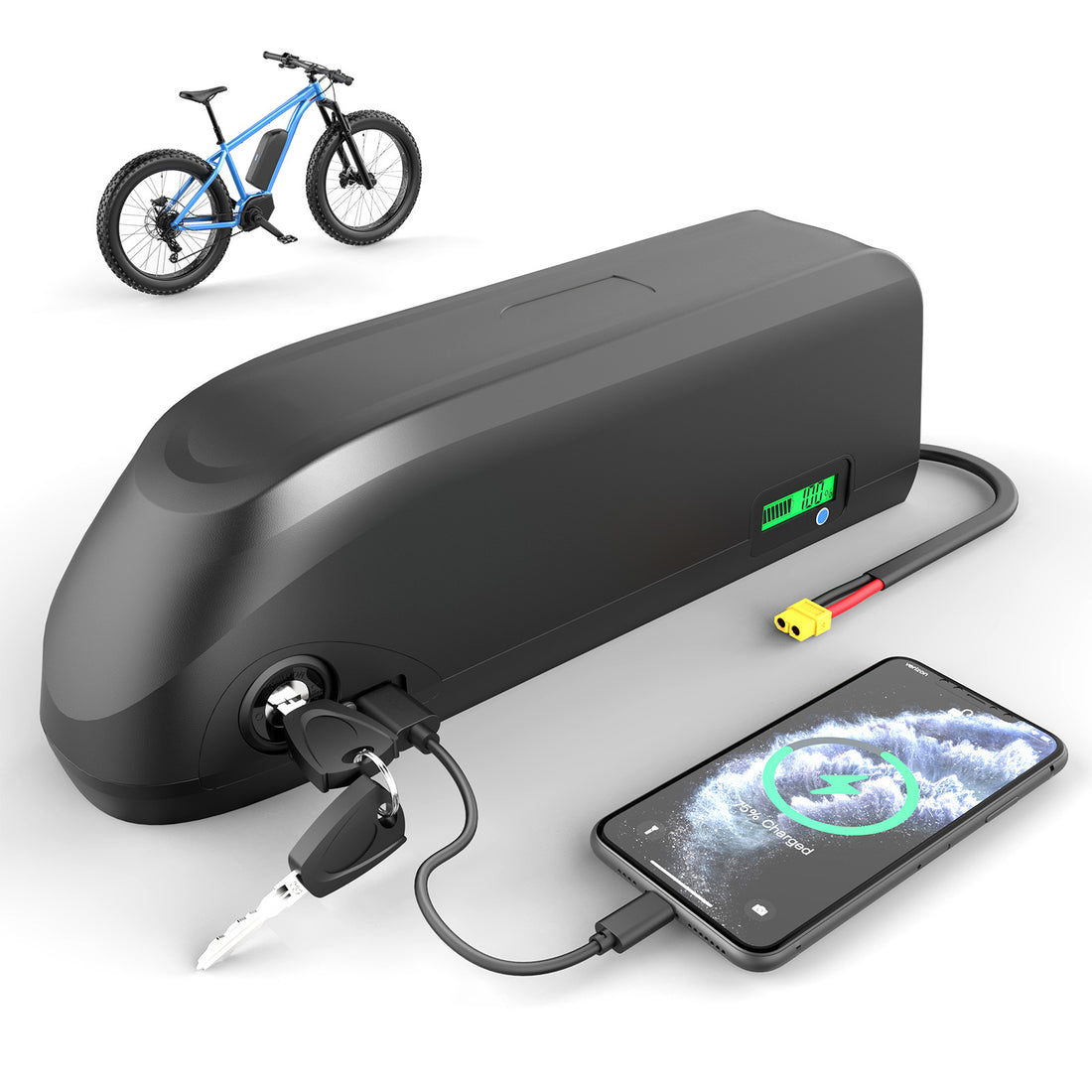 48V 52V  20Ah Samsung/LG cells Ebike battery For Rad Power Bike For 0-1500W  Motor【USA Stock】