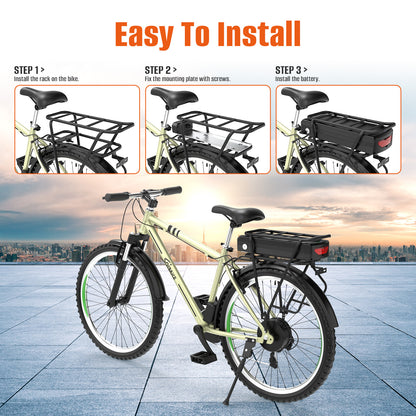 48V 52V 72V 30AH 21700 LG5000 li-on cells Rear Rack Ebike battery for 500W 750W 1000W 1500W 3000W motor【EU Stock】