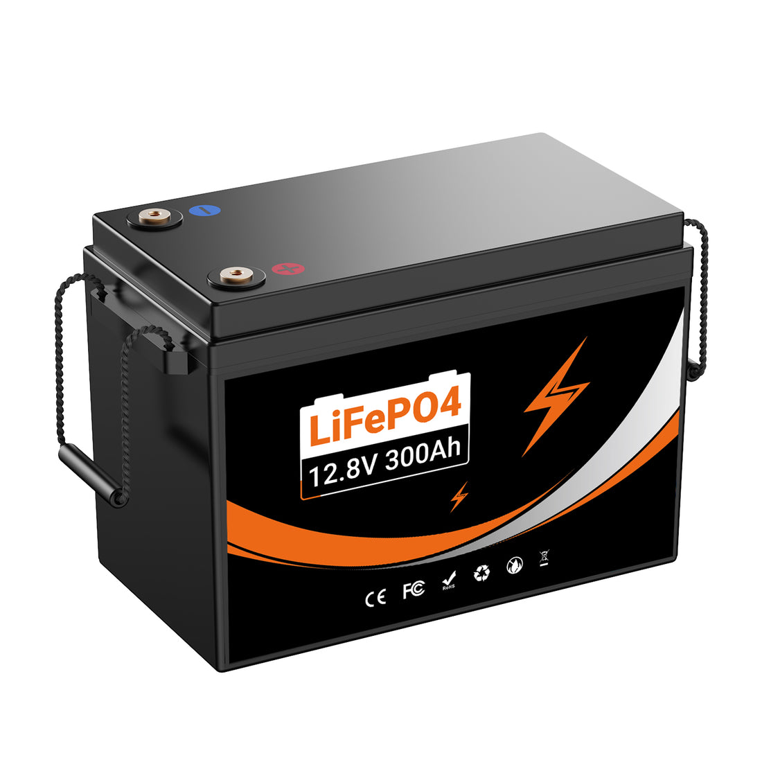 U204 12.8V 100AH Deep Cycles Rechargeable LiFePo4 Lithium Iron Battery For Outdoor Standby/RV/Tent Truck/Camper/Household Emergency Storage【USA STOCK】