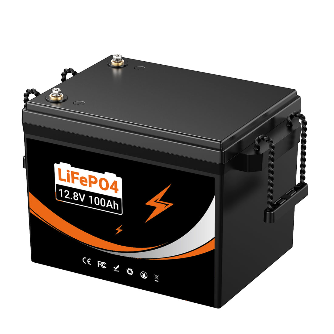 U206 12.8V 100AH Deep Cycles Life Rechargeable LiFePo4 Li-ion Battery For Outdoor Standby/RV/Tent Truck/Camper/Household Energy Storage【US STOCK】