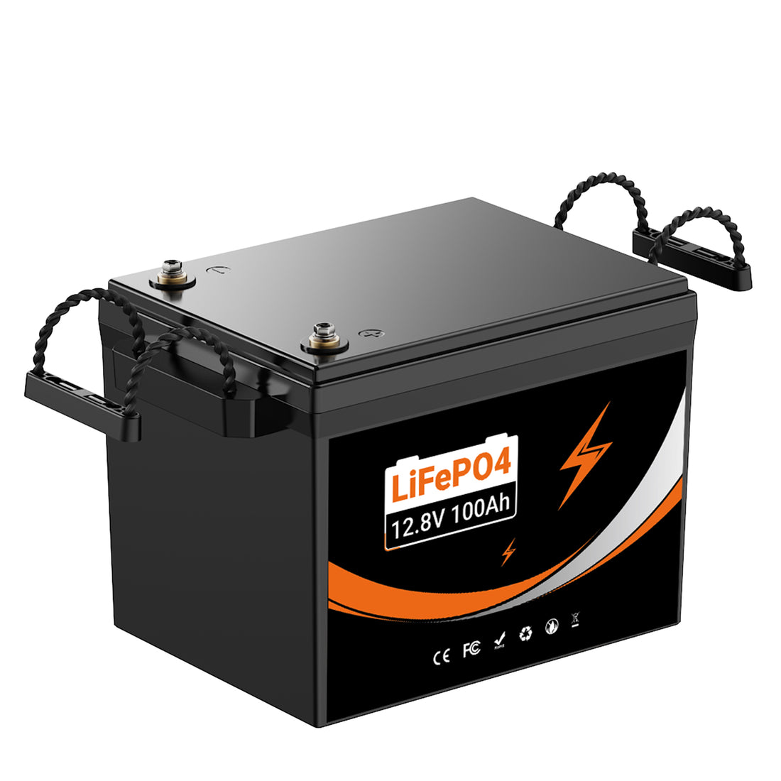 U206 12.8V 100AH Deep Cycles Life Rechargeable LiFePo4 Li-ion Battery For Outdoor Standby/RV/Tent Truck/Camper/Household Energy Storage【US STOCK】