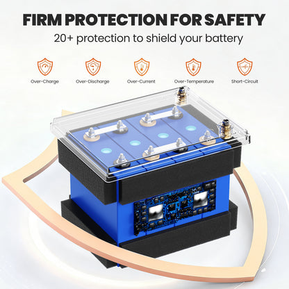 U206 12.8V 100AH Deep Cycles Life Rechargeable LiFePo4 Li-ion Battery For Outdoor Standby/RV/Tent Truck/Camper/Household Energy Storage【US STOCK】